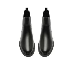 Bota Chelsea Cano Curto Salto Baixo Bold Preta